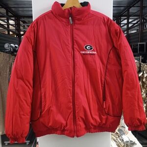 Active Georgia Bulldogs Red/Black Reversible Bomber Jacket